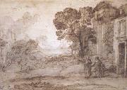 Landscape with Abraham Expelling Hagar and Ishmael (mk17)